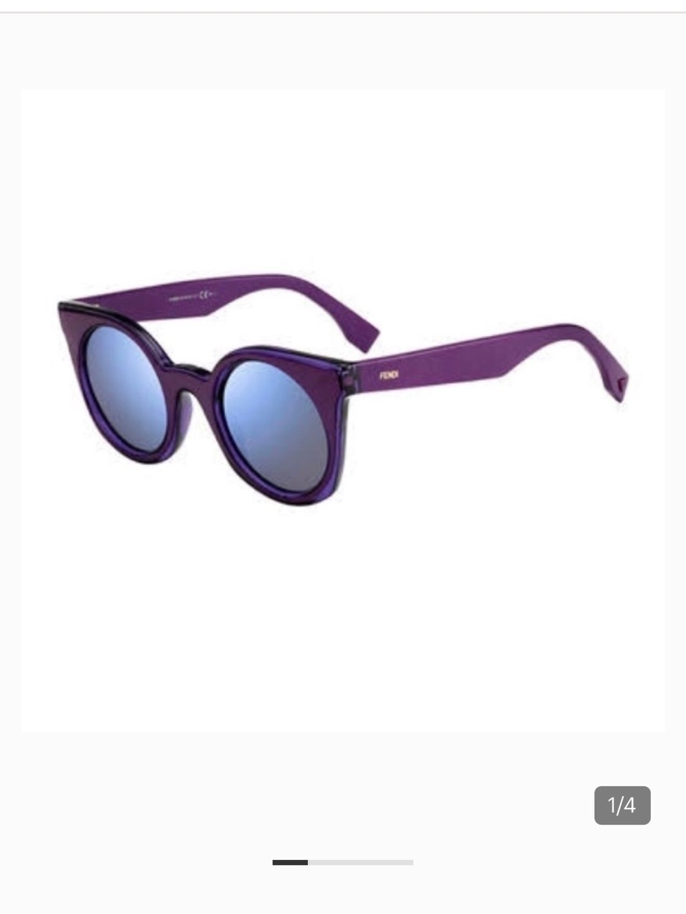 Fendi Purple Round Sunglasses ( Ff0196 )